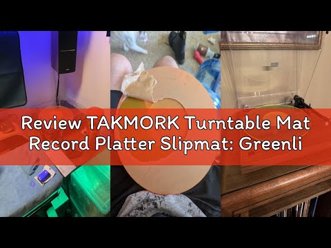 Review TAKMORK Turntable Mat Record Platter Slipmat: Greenlit Acrylic Record Player Platter Vinyl Sl