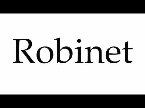 How to Pronounce Robinet