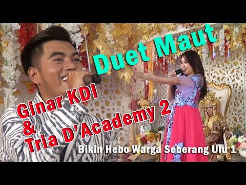 Duet Maut Ginar KDI & Tria D'2 Bikin Hebo Warga Seberang Ulu 1 Palembang