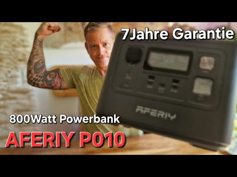 #V49/2 Powerstation Aferiy P010 Motorhome Camping first tests small light versatile