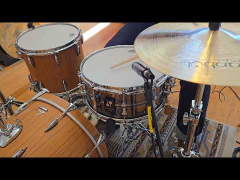 Snares - Sonor Kompressor 6.5x14 Brass Nickel Plated Snare Drum image 9