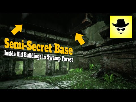 Semi-Secret Base - Inside Old Buildings in Swamp Forest | Conan Exiles