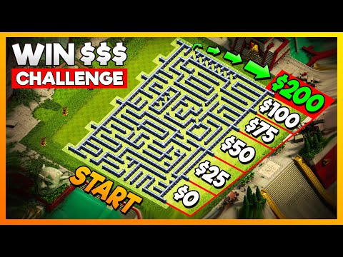 Finish THIS MAZE and Win $200 - Clash of Clans Challenge