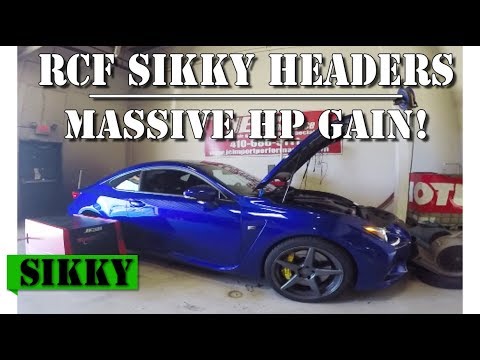 Lexus RCF Headers Dyno | 40 hp Gain with Sikky Headers
