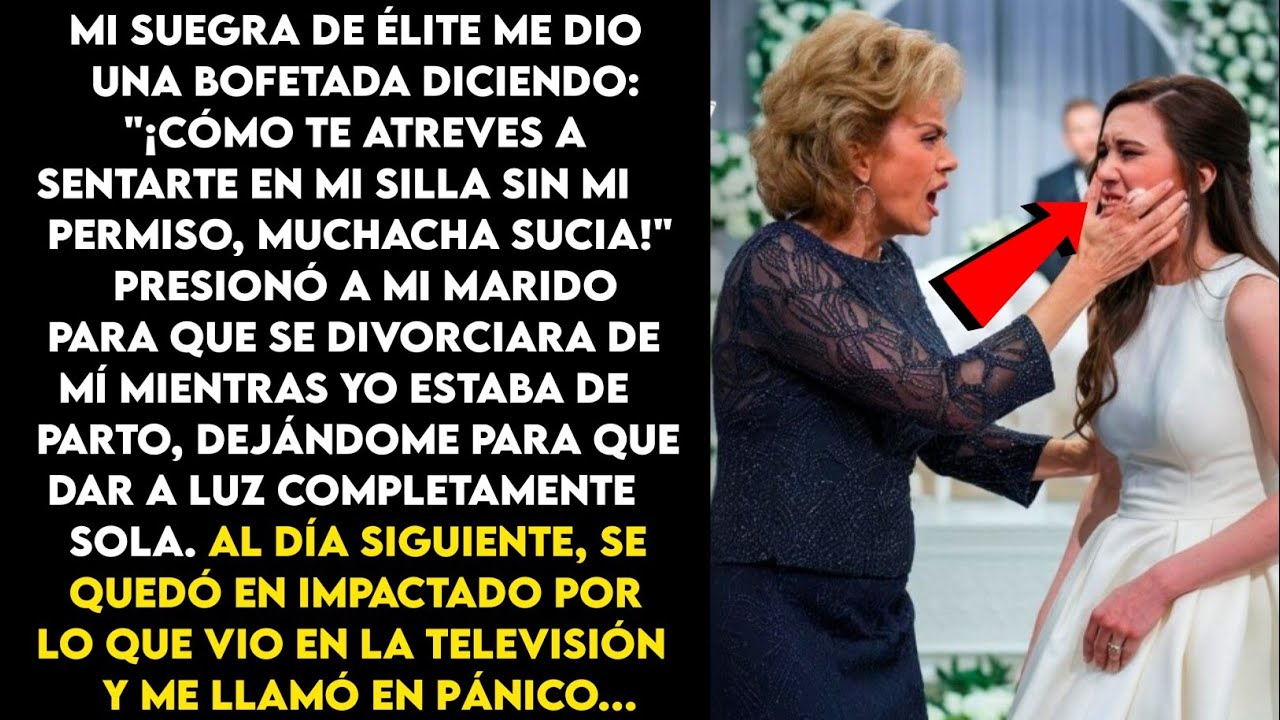 Mi suegra elitista me dio una bofetada en mi boda y me dijo:¡Cómo te atreves a tocarme, niña sucia!"