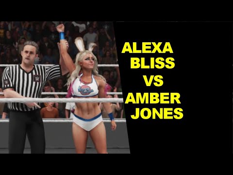 WWE 2K19 Alexa Bliss vs Amber Jones - Steel Cage Bunny Match