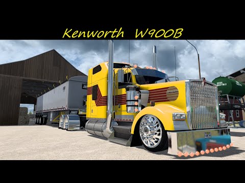 Kenworth W900B Custom Wood Shaving Haul Bend to The Dalles JBX2 Graphics ATS 4k 1.44