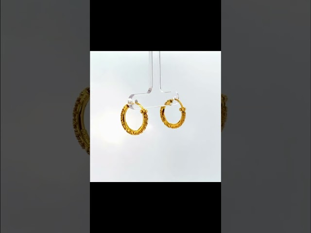 حلق هندي - ذهب عيار 21