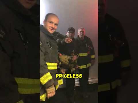 This Firefighter’s Reaction Is Priceless 😂 #shorts