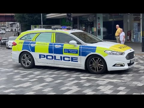 Metropolitan police dog unit responding