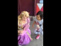 Kenzie Meets Rapunzel At Disneyland