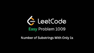 YouTube video 'LeetCode 1009. Complement of Base 10 Integer'