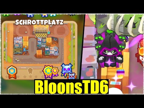 SO SCHWER IST SCHROTTPLATZ IM SCHIMPANSENMODUS! - Bloons TD6 [Deutsch/German]