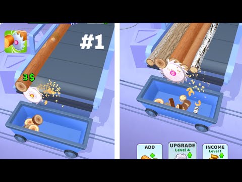 Idle Cutter: Wood Slice - New Release - Hyper Hybrid Casual - Gameplay Walkthrough (iOS & Android) - YouTube