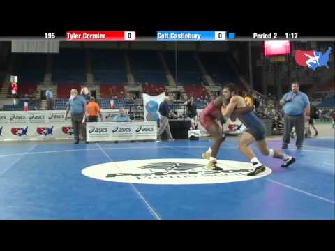 Fargo 2012 195 Round 4: Tyler Cormier (Washington) vs. Colt Castlebury (Kansas)
