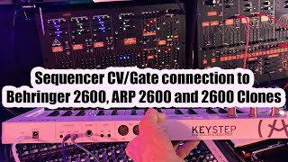 Video thumbnail for How to make a Sequencer CV/Gate connection to Behringer 2600, ARP 2600 and 2600 Clones by Ralph Baumgartl