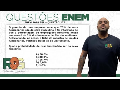 ENEM 2018 PPL MATEMÁTICA 175 - PROBABILIDADE