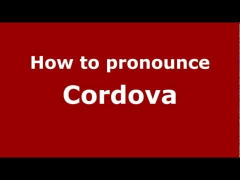 How to pronounce Cordova