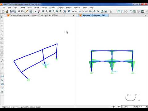 CSI SAP2000 - VIDEO 11 - MODAL TIME HISTORY ANALYSIS WATCH & LEARN