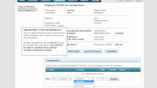 eSchedule Tutorial - Creating Employees