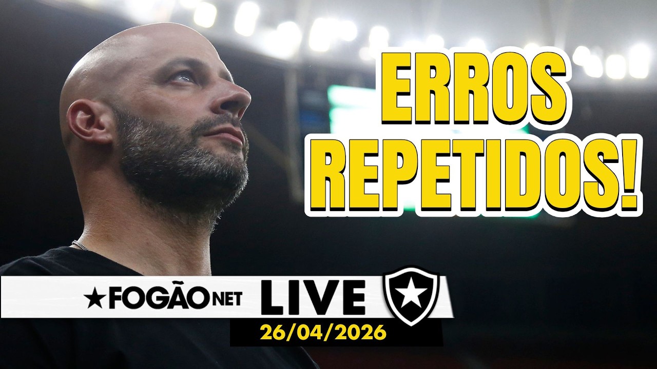 LIVE | Botafogo repete erros e deixa vitória escapar; Barboza deveria ter jogado?