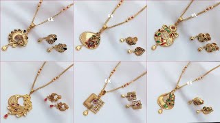 Daily wear gold Pendants designs for Womens 2022 S