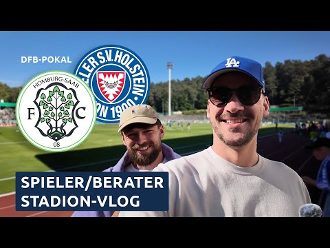 Wilde DFB-Pokaltour! Wir schauen Homburg vs. Holstein Kiel - Spielerberater und Spieler