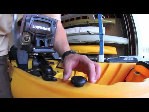 Large screen Fish Finder Install by Hobie Kayaks.