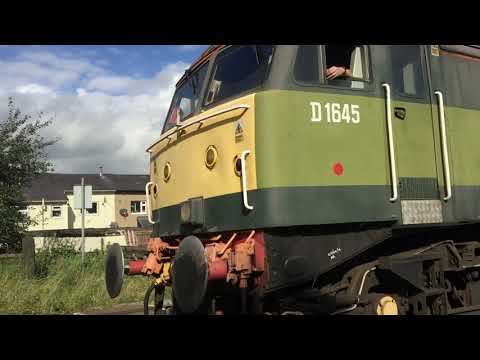 Class 47 D1645 47830 running light engined 003D Whalley