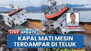 Kapal LCT Remu Selatan Mati Mesin di Teluk Manado dan Terdampar, 6 ABK Berhasil Dievakuasi