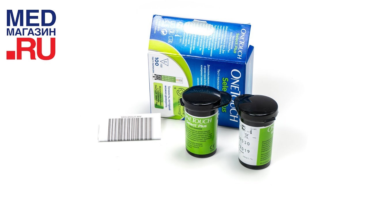 Тест-полоски One Touch Select PLUS 100