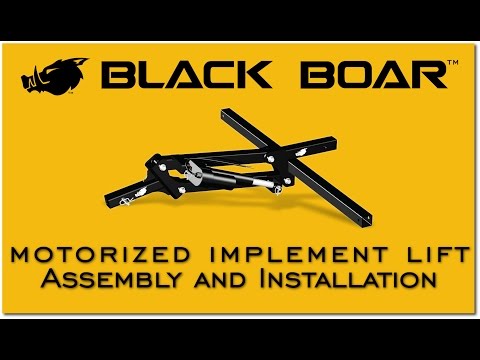 Black Boar Motorized Implement Lift: Assembly and Installation