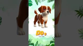 Từ vựng về con vật | Bé học tiếng anh | Tiếng anh cho trẻ  #englishforkids #tienganhchobe 