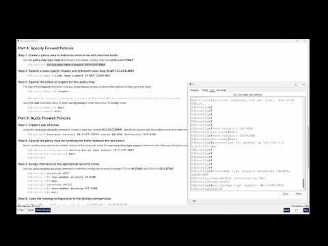 4.4.1.1 - Packet Tracer - Configuring a Zone Based Policy Firewall ZPF   High Res Full