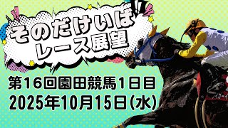 そのだけいばレース展望（10月15日分）