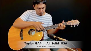 Video thumbnail for Taylor GA4   2008  ( All Solid ) by top acoustic