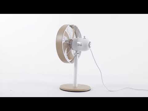 Vídeo de Alcañiz Ventilador Sobremesa Blanco y Haya Fabrilamp / Abrila