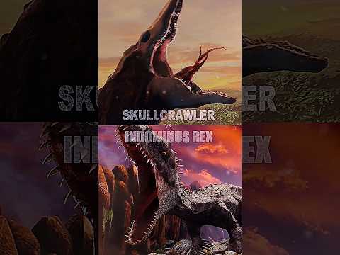 Indominus rex Adult vs Skullcrawler Juvenile #shorts