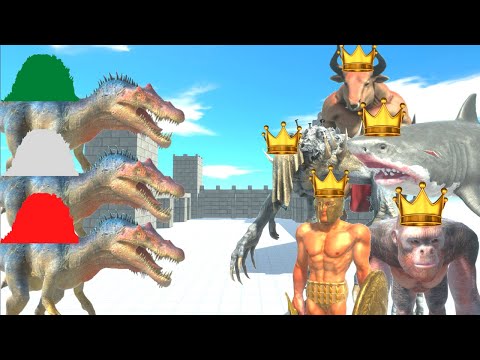 KING MEGALODON + GHOR + MINOTAUR + ACHILLES + SCOURGE VS SPINO SEXTET -  ARBS