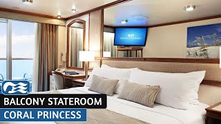 Coral Princess | Balcony Stateroom Full Walkthrough Tour | Princess Cruises | 2025 | 4K