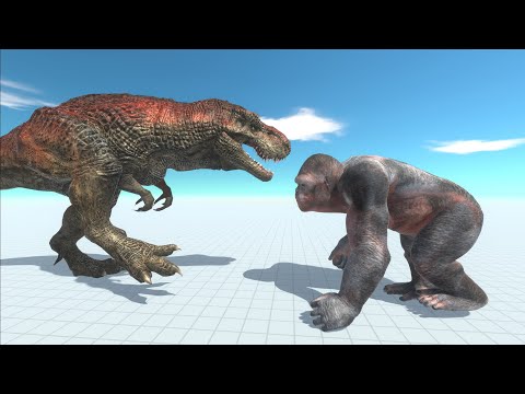 T-REX vs Goro Giant🦖🐘- Animal Revolt Battle Simulator