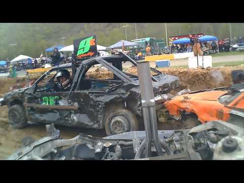 On Car View with Austin Davis # 76, 3 man team compacts No Mercy 4-23/24-21