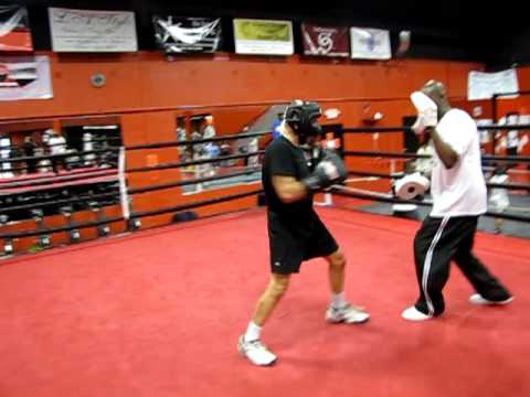 Robert Lester and Walter Santana in the ring at the den! 11/14/09