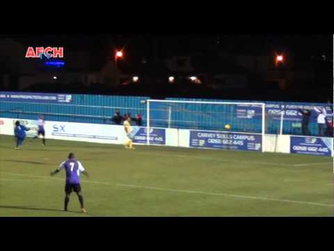 Canvey Island 0 AFC Hornchurch 2 - ESC (4 Dec 12) - Tomlinson goal