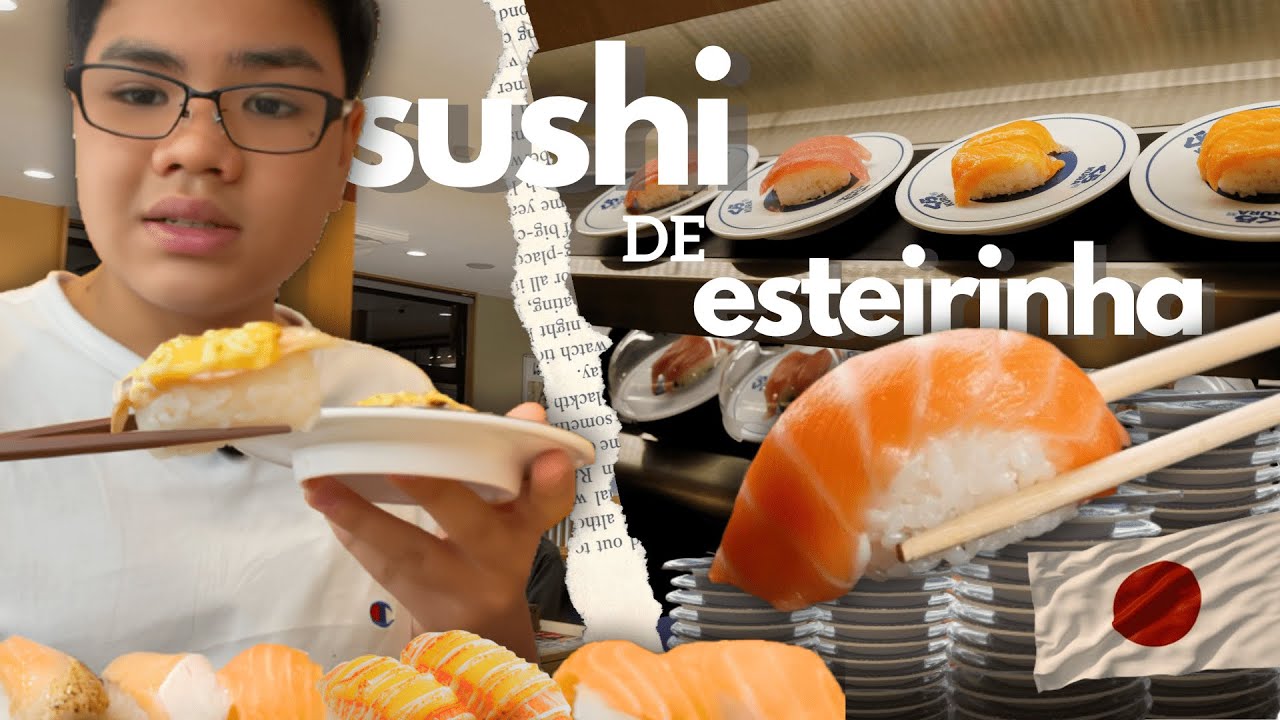 🍣COMENDO SUSHI DE ESTEIRINHA NO JAPÃO🍣