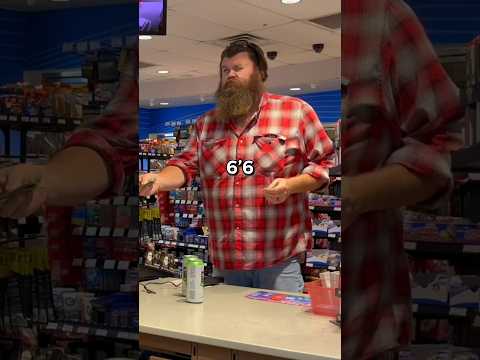 The World’s ￼Friendliest LUMBERJACK! #shorts #gasstation