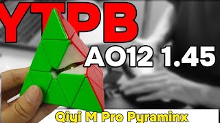 YTPB AO12 (1.45) with Qiyi M Pro Pyraminx.