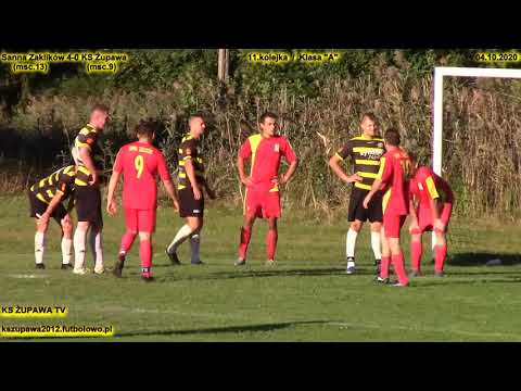 Skrót meczu: Sanna Zaklików - KS Żupawa (04.10.2020) Klasa "A"  / 11.kolejka