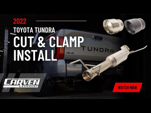 2022-2023 Toyota Tundra Cut & Clamp Kit Install/Overview Video by Carven Exhaust #toyota #tundra