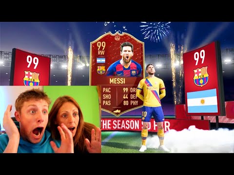 MY MUM GETS A TOTS IN TOP 100 FUT CHAMP REWARDS - FIFA 20